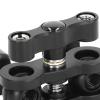 1/4in 360 Degree Rotatable Double Head Arm, Aluminum y C Dual Head A, Multi Function Br with Sile Dam for DSLR Action C view 2