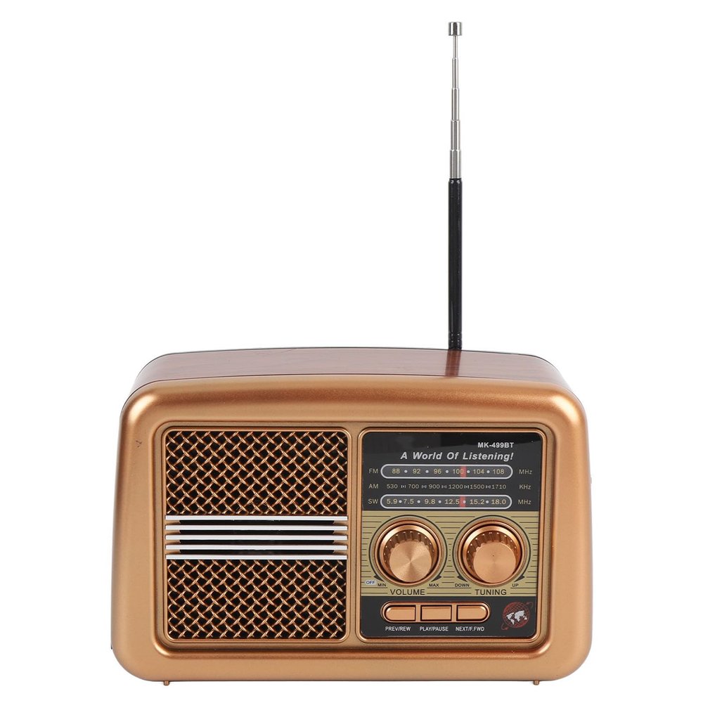 YUEHISY Radios Portable AM FM SW, Bluetooth Dual Power Portable Radio for Outdoor, Emergency, and Seniors (US Plug)