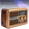 YUEHISY Radios Portable AM FM SW, Bluetooth Dual Power Portable Radio for Outdoor, Emergency, and Seniors (US Plug) view 3