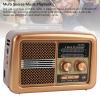 YUEHISY Radios Portable AM FM SW, Bluetooth Dual Power Portable Radio for Outdoor, Emergency, and Seniors (US Plug) view 4