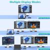 Dual HDMI+VGA Dock Works with Microsoft Surface Devices - 12-in-1 Triple Display Microsoft Surface Docking Station for Surface Pro (12/11/10/9/8/X/7/6/5/4), Surface Laptop, Surface Go, Surface Book view 2