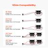 VEVOR Monoblock Car Amplifier, 1500W RMS MAX, 1/2/4 Ohm Stable, 1-Channel Class D Car Audio Amplifier with Remote Subwoofer Level Control, Low Pass Filter and Bass Boost, Volume Controller Included view 3