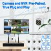 Baepeish 6-Cameras Wireless Outdoor Security System with 10CH NVR, 3MP HD Indoor CCTV AI Human Detection, 4 Night Vision, PTZ Control, 2-Way Audio, 1TB HDD, No Monthly Fee for Home Surveillance view 2