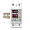 40A, 63A, 80A, 100A, 220V and 230V Adjustable Surge Current Protector Relay with DIN Rail Dual Display (V A type,L N 110V 60A) view 4