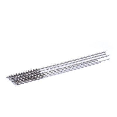 DIY Drill Brushes 1.5-6mm Stainless Steel Wire Tube Brush for ID Deburring Polishing Cleaning Dirt Removing(OD5.5 Continuous End)