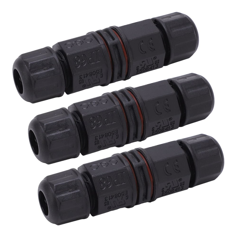 Drfeify Pin Power Connector for LED Power, IP68 Connector for Underwater Lights, Fountains