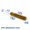 Copper Wire Brushes in Twisted Wire Brush for Cleaning Deburring Rust Removing Surface Finishing Innerhole Crosshole Power Drill(Diameter 20mm) view 2