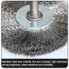 50mm/60mm Stainless Steel Wire Brush Rotary Tool for Drill Polishing Grinding Wheel Brush(60mm) view 4