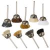 10pcs 15MM Y-Shaped Brass Brush Steel Wire Wheel Wool Polishing Brushes for Die Grinder Rotary Tools Accessories Deburring Clean(Yellow,3x25mm) view 1
