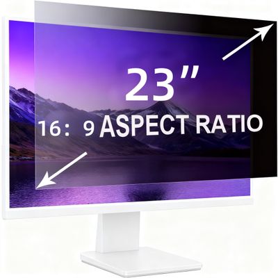 infoWall Computer Privacy Screen, Suitable For 23 Inch Desktop Computers, Features Easy Installation And Strong Privacy Protection.(23"[16:09](510mm*287mm))