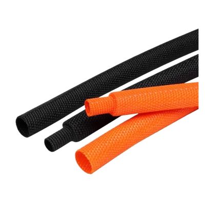 1~50m Braided Cable Sleeve Diameter 4~30mm PET Heat Shrink Tube Insulation Flam Retardant Shrinkable Wire Wrap(Orange,16mm,5 Meters)
