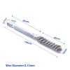 1/4" Hex Shank Power Drill Wire Brush of Stainless Steel Twisted-in-Wire for Bore Cleaning Deburring Polishing Hand Tools Metal(10mm Continuous End) view 2