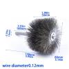 Wire Wheel Brushes Stainless Steel Metal Bore Rotary Cleaning Tube Brush Removal Debur Weld Splatter Scale Rust Power Drill Tool(3.14inch or 80mm) view 2