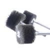 Wire Wheel Brushes Stainless Steel Metal Bore Rotary Cleaning Tube Brush Removal Debur Weld Splatter Scale Rust Power Drill Tool(3.14inch or 80mm) view 3