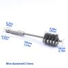 1/4" Hex Shank Power Drill Wire Brush of Stainless Steel Twisted-in-Wire for Bore Cleaning Deburring Polishing Hand Tools Metal(Diameter 18mm) view 2
