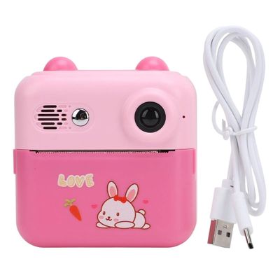 50MP Instant Print Camera 2.4 Inch Sn Eye Caring 1000mAh Multifunctional Instant Camera 16 pcs Digital Zoom 1080P for Travel Replacement for OEM