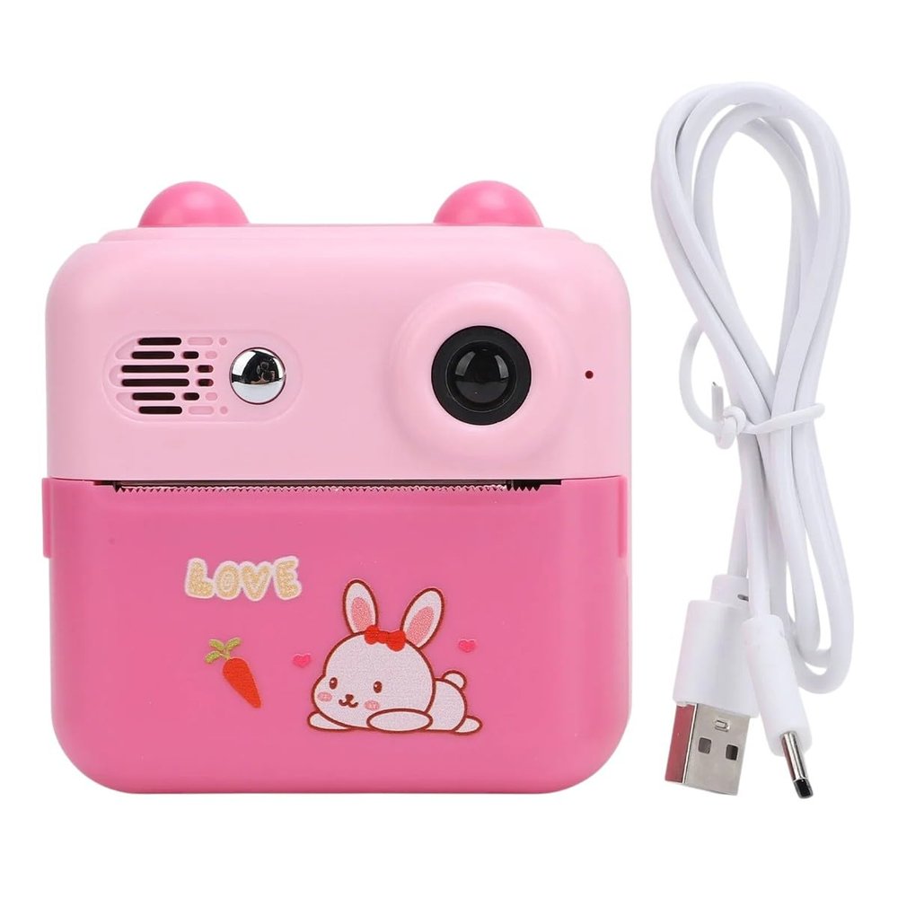 50MP Instant Print Camera 2.4 Inch Sn Eye Caring 1000mAh Multifunctional Instant Camera 16 pcs Digital Zoom 1080P for Travel Replacement for OEM
