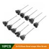 10pcs/Set Stainless Steel End Wire Brush with 13/25mm Bowl-Shape Head 3mm Shank Tools Accessories for Cleaning of Drill Tools(3x25mm Steel) view 2
