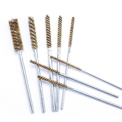 DIY Drill Twisted-in-Wire Brushes 60x160mm Copper Wire Tube Brush Inner Diameter Deburring Polishing Cleaning Brass Pipe Cleaner(Diameter 3mm)