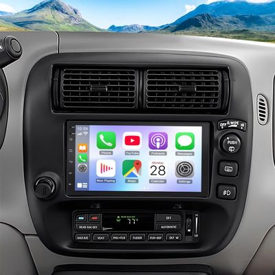 Double Din Car Stereo for Mercury Mountaineer 1997-2001,7 inch Touch Screen Car Radio for Mercury Mountaineer w/Carplay Android Auto Head Unit GPS Navi Bluetooth MirrorLink FM WiFi SWC Backup Camera