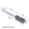 1/4" Hex Shank Power Drill Wire Brush of Stainless Steel Twisted-in-Wire for Bore Cleaning Deburring Polishing Hand Tools Metal(16mm Continuous End) view 2