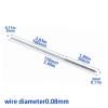 DIY Drill Brushes 1.5-6mm Stainless Steel Wire Tube Brush for ID Deburring Polishing Cleaning Dirt Removing(Diameter3 with L150) view 2