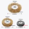 1pc Steel Wire Wheel Brushes 4"/5"/6" Flat Type for Bench Grinder Polishing Abrasive Tool for Metal Derust Wood Deburring(150x16mm 1pc) view 3