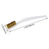 1PC Cleaning Stainless Steel Wire Brush Brass Nylon Abrasive Wire Bristle Brush Strong Decontamination in-Depth Small Gaps Clean(White) view 2