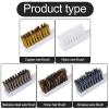 1PC Cleaning Stainless Steel Wire Brush Brass Nylon Abrasive Wire Bristle Brush Strong Decontamination in-Depth Small Gaps Clean(White) view 3