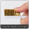 1PC Cleaning Stainless Steel Wire Brush Brass Nylon Abrasive Wire Bristle Brush Strong Decontamination in-Depth Small Gaps Clean(White) view 4