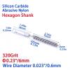 Abrasive Nylon Wire Brushes Silicon Carbide Diameter 1.5-60mm 800Grits Drill Power Tool Pipe Cleaning Deburring Brush Manually(6mm Hex Shank) view 2