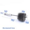 1/4" Hex Shank Power Drill Wire Brush of Stainless Steel Twisted-in-Wire for Bore Cleaning Deburring Polishing Hand Tools Metal(Diameter 28mm) view 2