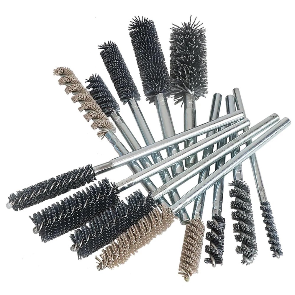 1 Piece Abrasive Wire Deburring Brush Grinding Head Pipe Polishing Brush Tube Brush(18mm 240)