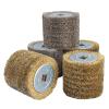 1pc 120 * 100 * 19mm Stainless Steel Wire Drum Polishing Wheel Electric Brush for Woodworking Metalworking(Stainless,Wire Diameter 0.3mm) view 1