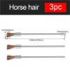 3pcs Suitable Brass Wire Wheel Brush Shank for Rotary Drill Tool Clean Polish Shank Fits Rotary Tool Accessory(Horse Hair 3pcs) view 2
