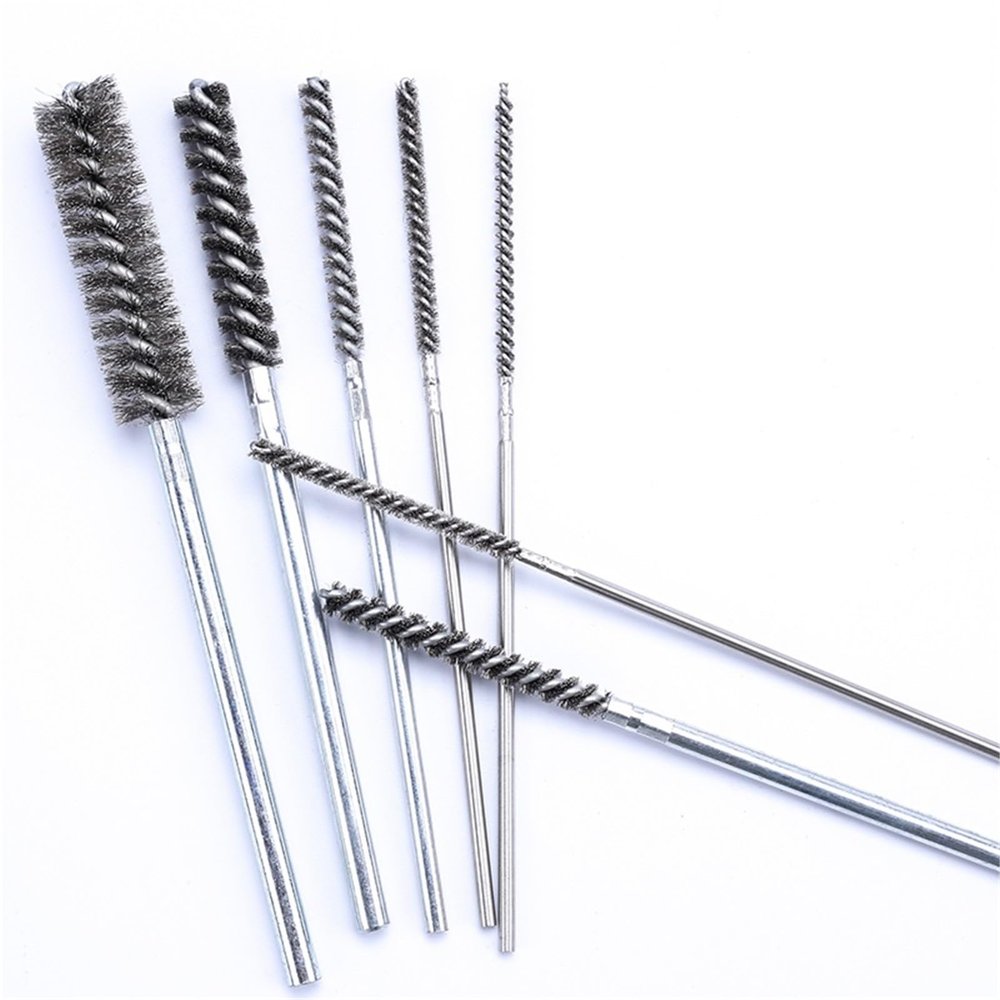 DIY Drill Brushes 50 x 150mm Stainless Steel Wire Tube Brush for Inner Diameter Deburring Polishing Cleaning Rust Removing(Diameter 8.5mm)