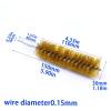 Copper Wire Brushes in Twisted Wire Brush for Cleaning Deburring Rust Removing Surface Finishing Innerhole Crosshole Power Drill(Diameter 30mm) view 2