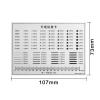 ZTBH Microscope Accessories Kit Appearance Standard Card Gauge Point Transparent Comparison Card PET Ruler Dot Line Microscope Slides view 2