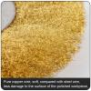 0.13mm Flat 3" - 10" Brass Wire Brush for Bench Grinder Polishing Wheel Abrasive Tool Metal Derusting Wood Deburring(250mmx32mm 1PC) view 2