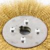 0.13mm Flat 3" - 10" Brass Wire Brush for Bench Grinder Polishing Wheel Abrasive Tool Metal Derusting Wood Deburring(250mmx32mm 1PC) view 3