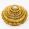 0.13mm Flat 3" - 10" Brass Wire Brush for Bench Grinder Polishing Wheel Abrasive Tool Metal Derusting Wood Deburring(250mmx32mm 1PC) view 4