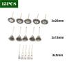15Pcs/Set Mini Wire End Brush Stainless Steel/Brass for 3mm 1/8" Shank Small Rotary Tool Accessory Rust Removal Polishing(15PCS-S,Stainless) view 2