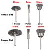 15Pcs/Set Mini Wire End Brush Stainless Steel/Brass for 3mm 1/8" Shank Small Rotary Tool Accessory Rust Removal Polishing(15PCS-S,Stainless) view 3
