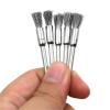 15Pcs/Set Mini Wire End Brush Stainless Steel/Brass for 3mm 1/8" Shank Small Rotary Tool Accessory Rust Removal Polishing(15PCS-S,Stainless) view 4