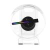 3D Hologram Projector Fan, LED Sign Mini Desktop Holographic Player Support Image Video Shop Bar Party Advertising Display Light High Brightness view 1