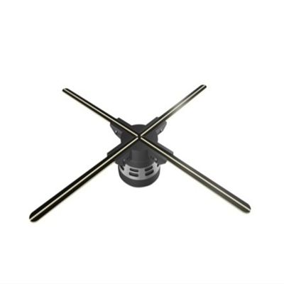 3D Hologram Projector Fan, Remote Wifi Control Commercial Advertising Display Hologram Projector 32G SD Card High Brightness(80cm)