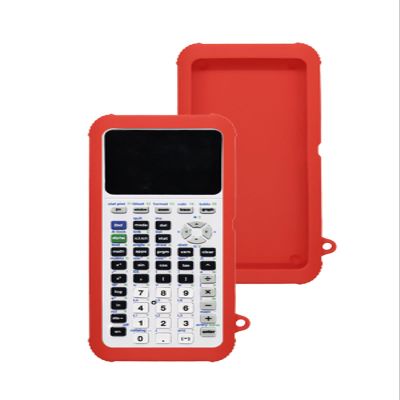 Case for Texas Instruments TI-84 Plus CE Color Graphing Calculator,UYRUREL Premium Silicone Material,Shock-Absorbing and Anti Drop Protection Soft Shell,Red.