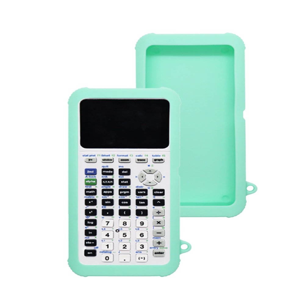 Case for Texas Instruments TI-84 Plus CE Color Graphing Calculator,UYRUREL Premium Silicone Material,Shock-Absorbing and Anti Drop Protection Soft Shell,Mint Green.