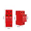 10KA-20KA 2P DC SPD Din Rail Lightning Surge Protector Low-Voltage Arrester Device 500/600/800/1000V Solar Outdoor Power(600V) view 3