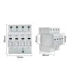 AC SPD 4P House Lightning Surge Protector 10-20KA 20-40KA 30-60KA 385V Solar PV Protective Low-Voltage Arrester Device 3P+N(10-20KA) view 4